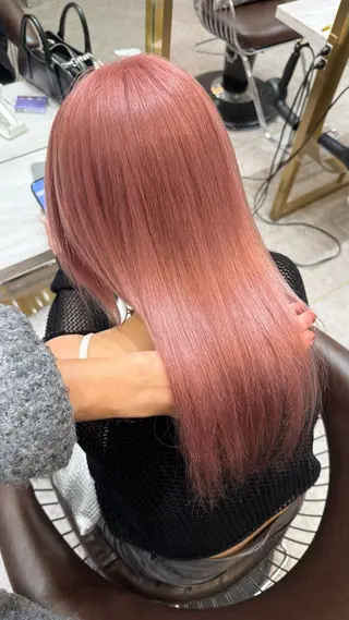 ロング カラー ダブルカラー 韓国レイヤーKYONのヘアスタイル