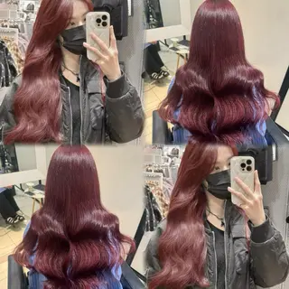 ロング カラー ブリーチなしカラー kana🐱のヘアスタイル