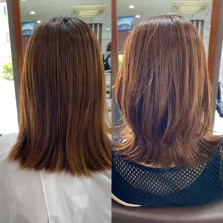 ミディアム hair make huit8所属・ハイライト&ブリーチ 💇🏼‍♀MAHOのヘアスタイル