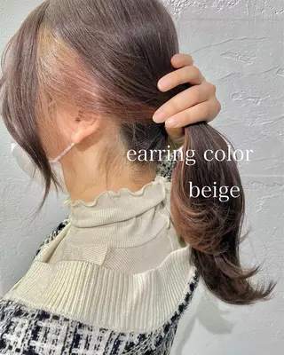 ミディアム カラー インナーカラー/レイ ヤーカット♡/マキシのヘアスタイル