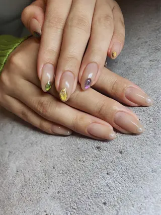 ロング カラー ネイル beauty salon ma'am所属・chihiro 小路ネイルのネイルデザイン