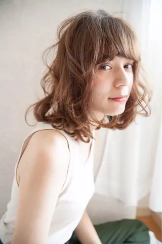 ミディアム カラー パーマ ヘアアレンジ HORN hairsalonのその他イメージ