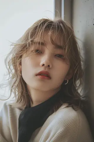 ミディアム カラー 🌜 Lulu 🌛 公式/大通のヘアスタイル