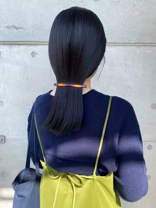 ロング カラー Teal所属・大石 沙季のヘアスタイル