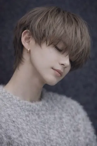 カラー メンズ 透明感/ブラウン 🧸ミディアム🧸のヘアスタイル