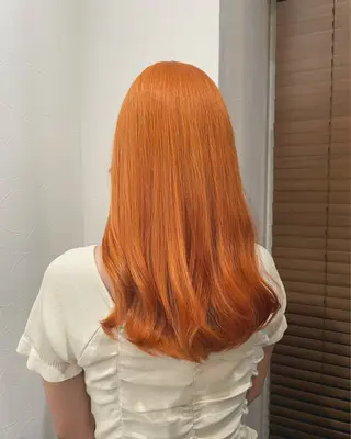 ミディアム カラー 〘 ROSSO〙 yunonのヘアスタイル