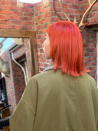 ミディアム CS made by SHACHU栄店所属・❤️‍🔥シールエク ＋カラー京❤️‍🔥のヘアスタイル