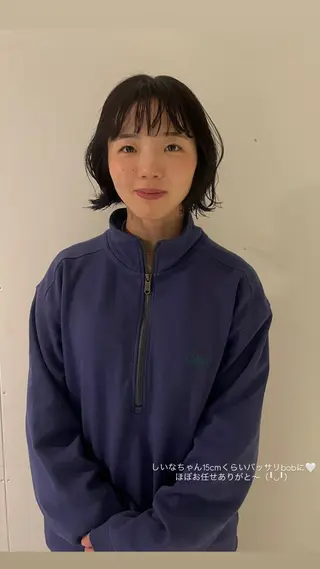 ショート カラー パーマ miyou/透明感カ ラー/髪質改善カラーのヘアスタイル