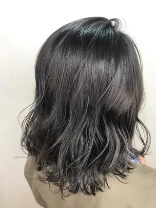 ミディアム ブリーチ毛対応酸性 ストレート🌈サキのヘアスタイル