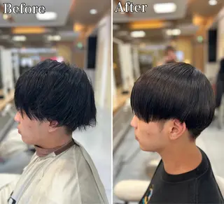 ショート パーマ メンズ 🔮メンズ縮毛矯正 毛流れパーマ💎竹永のヘアスタイル