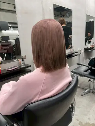 ミディアム Riho ブリーチモデル募集中のヘアスタイル