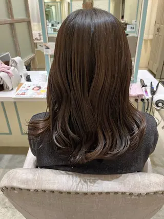 セミロング 後藤 由希のヘアスタイル