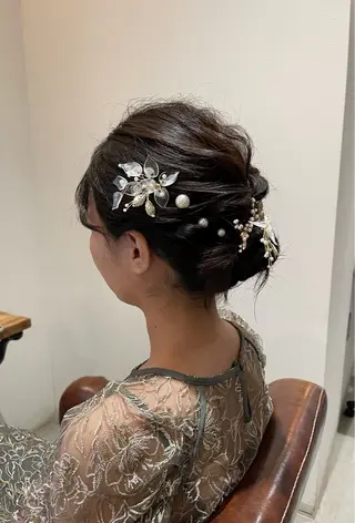 ミディアム ヘアアレンジ 前田 夏季のヘアスタイル