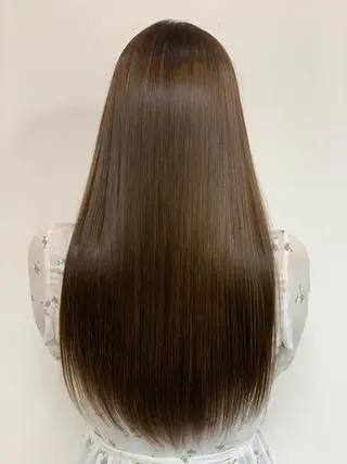 ロング パーマ 髪質改善/縮毛矯正 /ブリーチ矯正/岡部のヘアスタイル