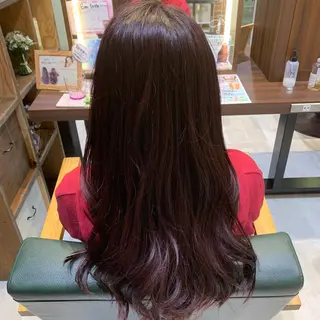 ロング カラー 髪質改善/縮毛矯正 ツヤ髪🩷さつきのヘアスタイル