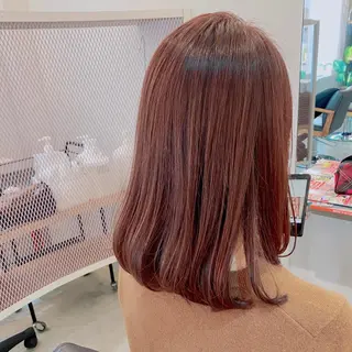 ミディアム 顔周りデザイン/ ママ美容師/濱ほのかのヘアスタイル