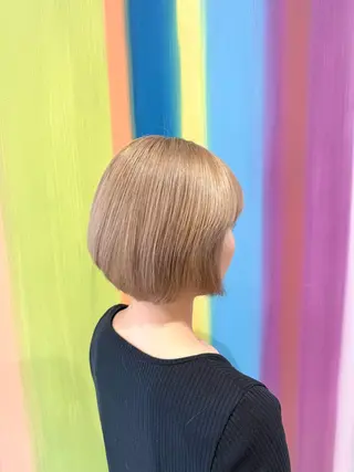 ショート カラー HAIR & MAKE EARTH 土気店所属・🎨メンズブリーチ/ 糸久 尚輝🎨のヘアスタイル