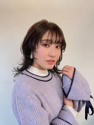 ミディアム カラー h a k u 大倉 卓人のヘアスタイル