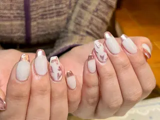 ショート カラー ネイル ネイルサロン　リリーブランシュ所属・森 瑞紀のネイルデザイン