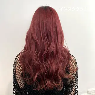 ロング 田中 優のヘアスタイル