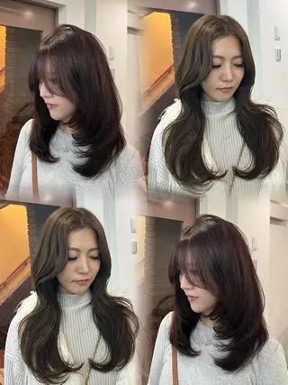 セミロング ♡なんば🫧透明感 🫧naako♡のヘアスタイル