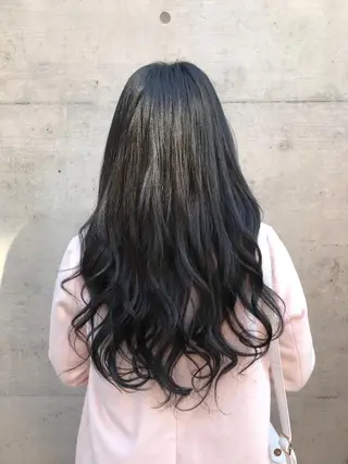 ロング カラー ヘアアレンジ a-o横浜所属・色落ちまでキレイに！ ！女性サロンのヘアスタイル