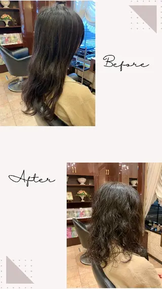 パーマ ロング 越川 南美のヘアスタイル