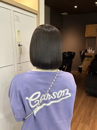 ショート パーマ 🪽髪質改善ストレー ト🤍美羽🤍のヘアスタイル