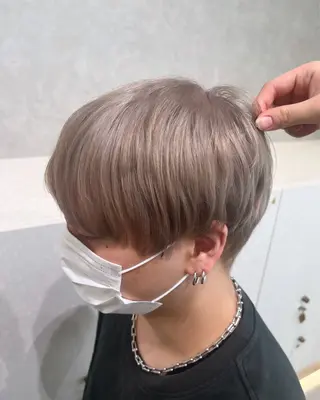 ショート カラー 韓国ヘア🇰🇷透明 感カラー/yui💞のヘアスタイル
