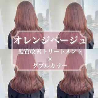 セミロング 盛れる暖色🎀ガーリ ーヘア🎀きっかのヘアスタイル