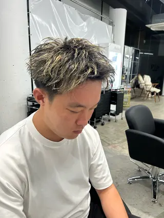 ショート カラー メンズ Pia hair design yakuin所属・【pia】 syuuのヘアスタイル