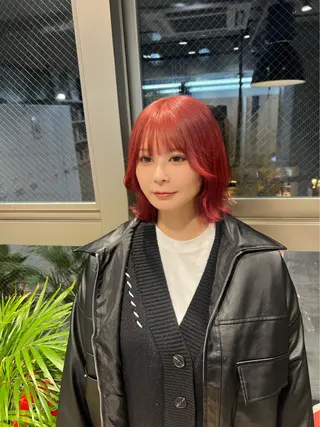 セミロング 透明感/血色カラー/ 似合せレイヤー/ゆいのヘアスタイル