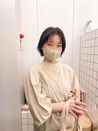 ショート パーマ 関 京磨のヘアスタイル