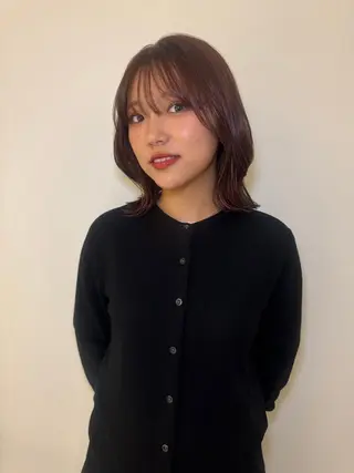 ミディアム レイヤー/ボブ /清水凜のヘアスタイル