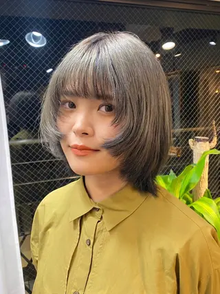 ミディアム カラー ヘアアレンジ 韓国ヘア×髪質 改善🇰🇷シオリのヘアスタイル