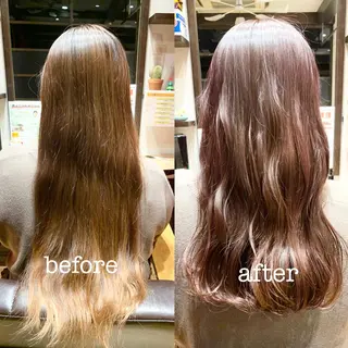 ロング カラー 【くせ毛さんのお悩み 解決🍀】栗橋のヘアスタイル