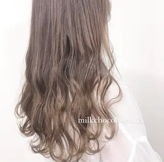 ロング カラー misaki🎀 まろみ透け感カラーのヘアスタイル