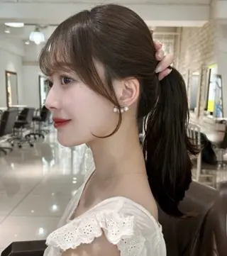 地毛風カラー/ 吉田菜々子のヘアスタイル