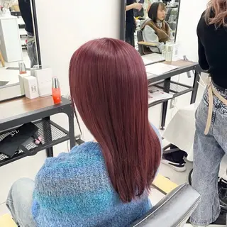 セミロング カラー パーマ ヘアアレンジ メンズ mona/ ストレートスタイル✨のヘアスタイル