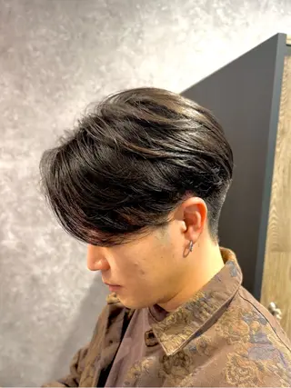 ショート パーマ メンズ 曲がる縮毛矯正 masashiのヘアスタイル