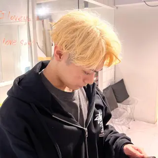 ショート カラー パーマ メンズ 🔥札幌No.1🥇 パーマ特化美容師🔥のヘアスタイル