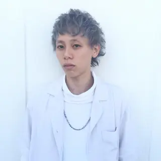 ショート カラー パーマ メンズ Vir by browのヘアスタイル