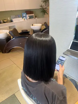 ミディアム カラー ベージュカラー⌇﻿ くびれヘア.𐙚心音のヘアスタイル