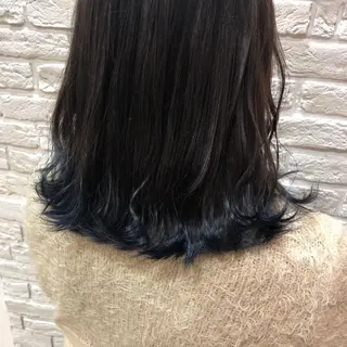 セミロング 【寺田町】ソリハシ アキラのヘアスタイル
