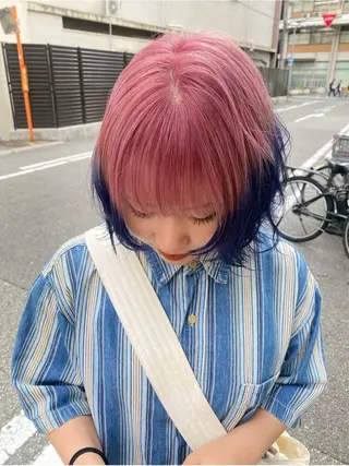 ショート カラー ユリナ /Chlori淡路店のヘアスタイル