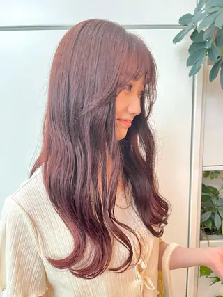 ロング カラー くさかみさき🌼暖色 /耳つぼ/オタク🌼のヘアスタイル