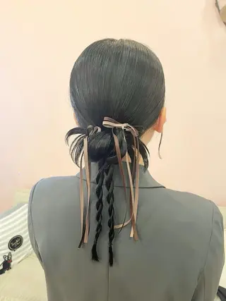 ヘアアレンジ メンズパーマ・ 外川生純美ೀ🌝のヘアスタイル