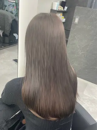 セミロング カラー 心斎橋/ブリーチなし 髪質改善/レイヤーのヘアスタイル