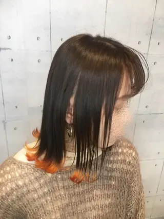 ミディアム カラー 韓・中華美女ヘア 🇰🇷×🇨🇳のヘアスタイル