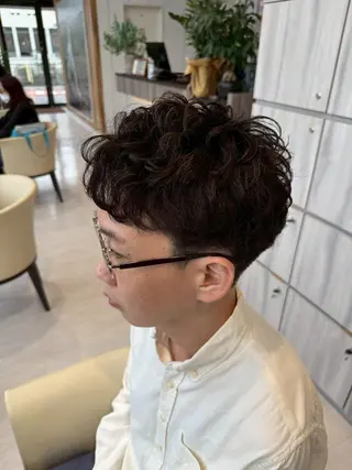 メンズ パーマ メンズ特化🏆 田中滉のヘアスタイル